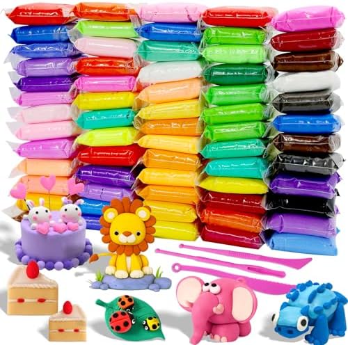 MuseLuxe Air Dry Clay - 64 Pack Modeling Clay Kit by Unknown