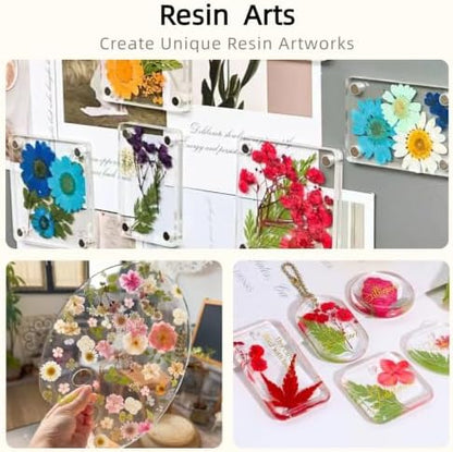 72Pcs Dried Pressed Flowers for Resin, Natural Dried Flowers for Crafts, Real Pressed Flowers Dry Leaves Bulk for Epoxy Resin Jewelry,Scrapbook,Picture Frame,Bookmarks,Candle & Soap Making - Image 4