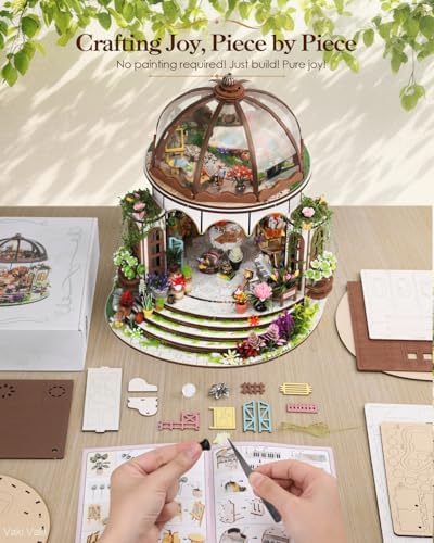 Vaki Vaki 2026 New DIY Miniature House Kit, Book Nook Puzzle with LED Light - Image 4