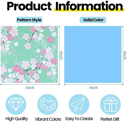 Lincia Origami Paper Kit 20 Colors 6 x 6 Inch for Adults Kids, 840 Sheets - Image 2