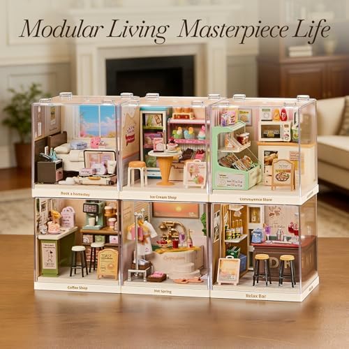 Miniature House DIY Bathroom Spa Kit with Acrylic Display Case - Image 7