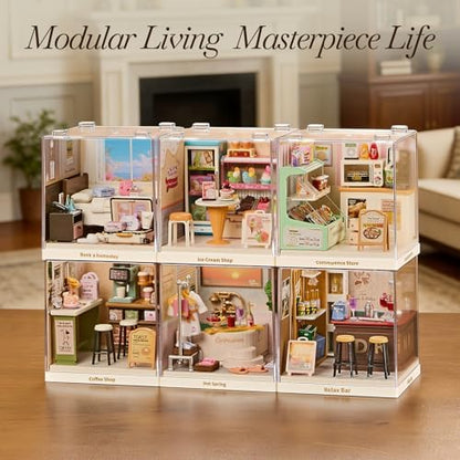 Miniature Ice Cream Shop DIY Kit with Display Case - Image 7