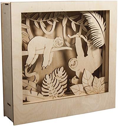 RAYHER Diorama, Wood Natural, 24x24x6.5 cm - Image 2