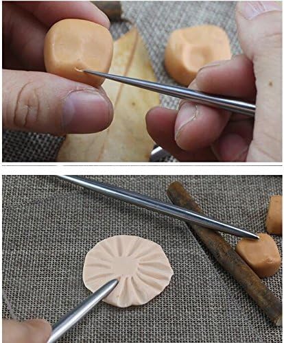Stainless Steel Needles Detail Tool for Pottery Modeling Carving Clay Sculpture Ceramics Tools Pack of 2 - Image 3