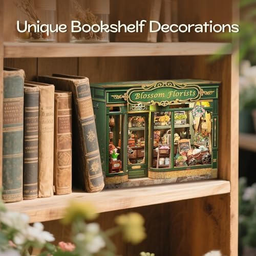 Fsolis Miniature House Book Nook Kit - Image 6