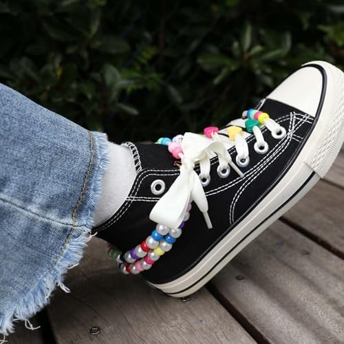 MINIMISSMIANYC 569PCS Beaded Shoe Charms for Sneaker, Acrylic Heart Star Flower Letter DIY Shoelace Charm for Women, Bag Charm kit Craft Accessories Beads Jewely Making Kit Gifts - Image 4