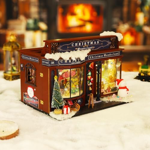 Roroom DIY Miniature House Kit, Festive Shop Dollhouse Kit - Image 6