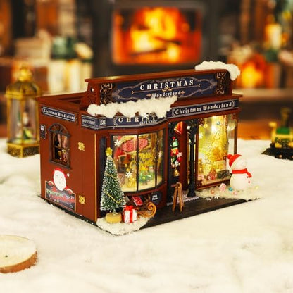 Roroom DIY Miniature House Kit, Festive Shop Dollhouse Kit - Image 6
