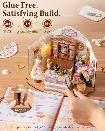 Rolife Tailor Shop DIY Miniature Dollhouse Kit Gift for Adults - Image 5