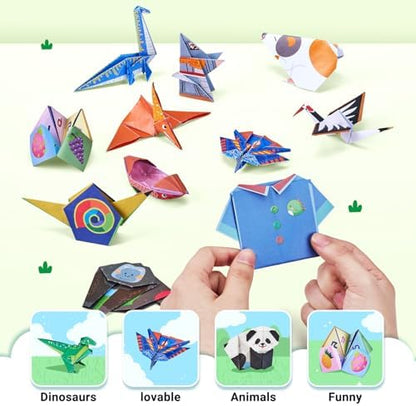 GAMENOTE Origami Kit for Kids Ages 8-12, 72 Adventure Projects, 180 Sheets - Image 7