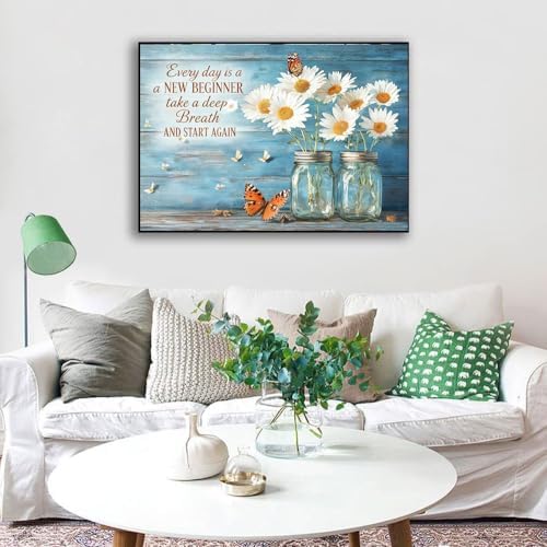 WUSARPLY Daisy Stamped Cross Stitch Kits for Beginners Adults - Image 2