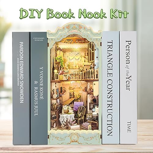 CRIOLPO Dollhouses Book Nook Kit for Adults - DIY Book Nook with LED Light - Image 2