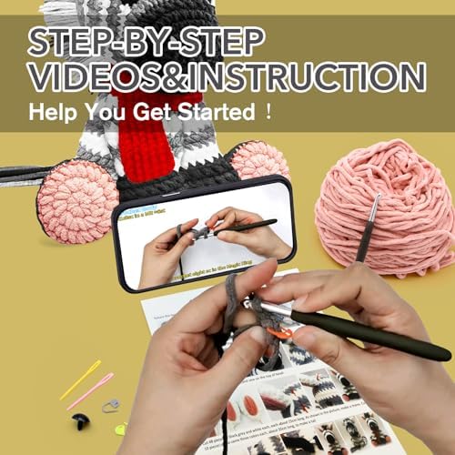 CODGP Crochet Kit for Beginners, 11.8-Inch Zebra Crochet Kit for Adults - Image 5