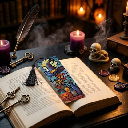 14CT Halloween Counted Cross Stitch Bookmark Kit for Adults Beginners - Image 4