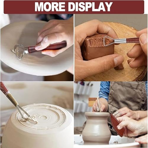 LINPHCEY 8-Piece Clay Sculpting Tools Set Perfect for Polymer Air Dry Modeling Clay Beginners & Professionals Ideal for DIY Pottery & Ceramics Tools for Clay Sculpey Sculpting & Crafting - Image 7