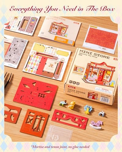 Rolife DIY Miniature House Kit 1:32 Whimsy Toy Shop Diorama Dollhouse Tiny House Model Building Set, Hobby Crafts for Adults Gifts for Him Her - Image 7