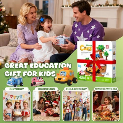 Air Dry Clay Kit for Kids - 3 Boxes Pull Back Car Making - Image 5