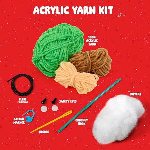Bucilla Complete Crochet Kit, Terry The Tree Ornament, 3" - Image 2