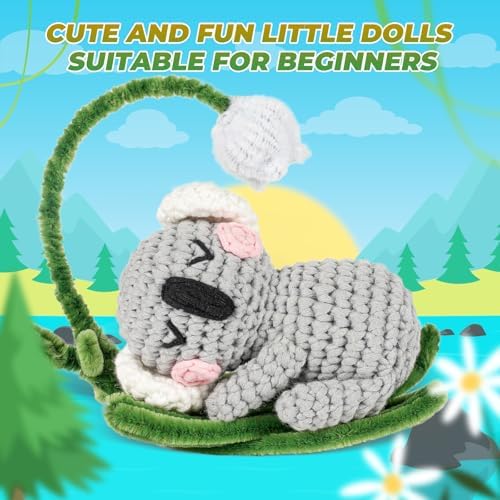 MOREJMTT Crochet Kit for Beginners, Crochet Animal Kits,Crocheting Kit for Starters, Learn to Crochet with Step-by-Step Video Tutorials, Beginner Crochet Kit for Adults(2 Pack Koala) - Image 4