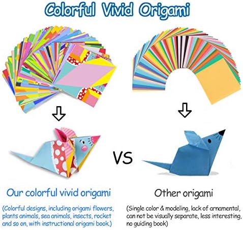hapray Origami Kit for Kids 5-12, 152 Origami Paper Kit with Origami Book - Image 3