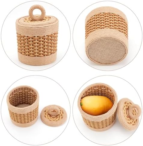 FREEBLOSS Macrame Basket Kit DIY Macrame Kit for Beginners Video Tutorials Basket Weaving Craft Adults Macrame Craft Kit for Gift - Image 3