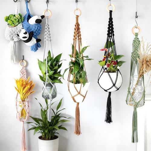 BUFANTL Macrame Kit for Beginners, 4-in-1 Plant Hanger Set - DIY Hanging Planter Craft Kit with 3 Tutorials for Home & Garden Decor, Ideal Handmade Gift - Image 5