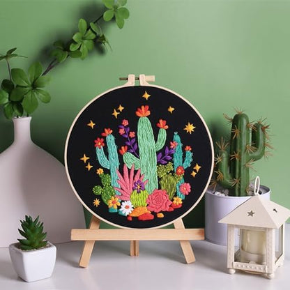 Louise Maelys Cactus Embroidery Kit, Cross Stitch Kit for Beginner Adults - Image 5