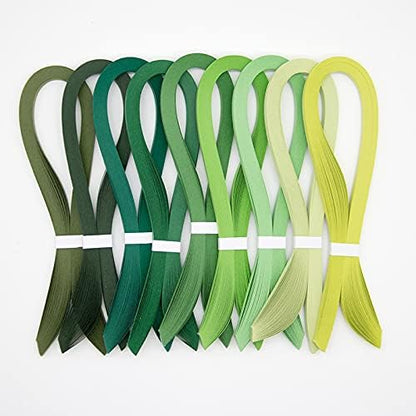 Quilling Strips 5mm Paper Quilling Set Solid Color Star Origami Paper DIY Hand Crafts Single Color Quilling Paper Filigee Strips (Aquamarine) - Image 2