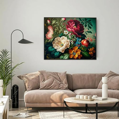 Arttoplus Flower Paint by Numbers Kit for Adults Canvas 16x20 inch - Image 4
