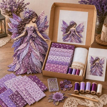 WGOHNUAHA Fairy Patchwork DIY Kit, DIY Flower Fairies Patchwork Sewing Kit - Image 3