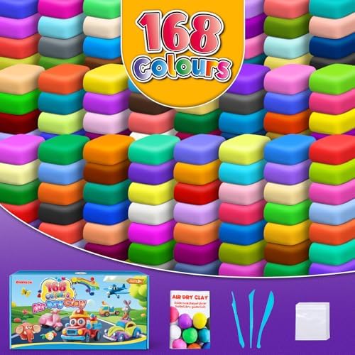 ESSENSON Air Dry Clay, 168 Colors, Modeling Clay for Kids - Image 2