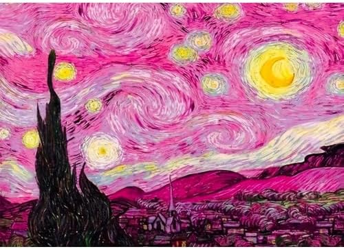 TCDZMYGS Stamped Cross Stitch Kits for Beginners-Starry Sky,12x16in by TCDZMYGS