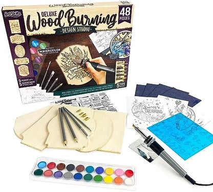 ArtSkills Wood Burning Kit for Beginners - 48 Piece Woodburning Gift Set by ArtSkills
