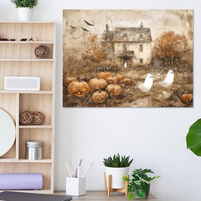 Halloween Pumpkin Paint by Numbers Kit for Adults Beginner (Without Frame) - Image 2