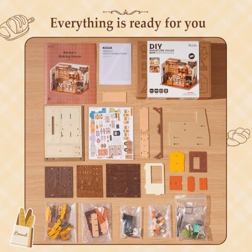 Rolife Bakery Shop DIY Miniature Dollhouse Kit Creative Gift for Adults - Image 6