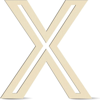 Large Wooden Letters 14 inch for Wall Decor Crafts Big Wood Letter X 1/5 Inch Thick Unfinished Alphabet Cutouts Paintable Letters for DIY Wreath Home Party Wedding Baby Nursery Decorations (X)