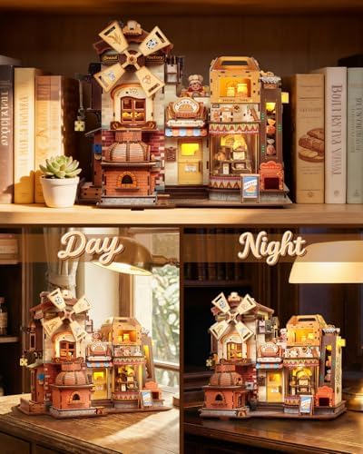 CUTEBEE Book Nook, 3D Wooden Puzzle for Adults,576 Pcs (Bread Factory) - Image 5