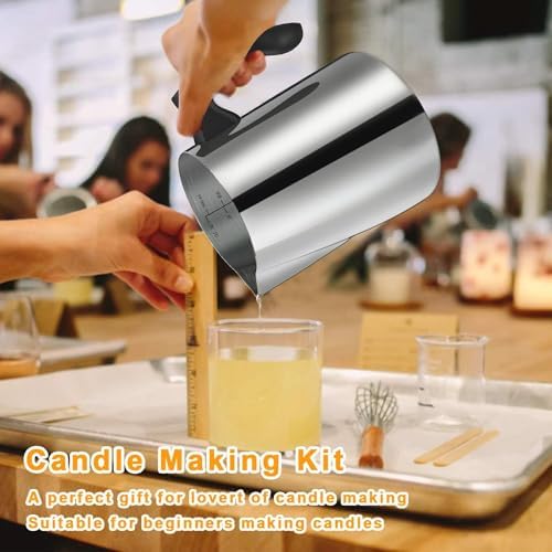 BBAXI Candle Making Kit - 32oz Pouring Pot, 16oz Soy Wax Candle Making - Image 6