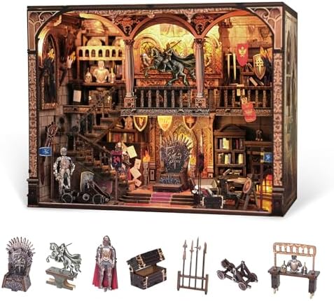 Book Nook Kit - DIY Tiny Home Dollhouse with Sensor LED Light | Enchanting 3D Puzzle Insert for Adults & Teens | Ideal Crafts for Heartfelt Gifts & Everyday Creativity by Follow