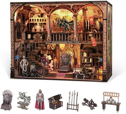 Book Nook Kit - DIY Tiny Home Dollhouse with Sensor LED Light | Enchanting 3D Puzzle Insert for Adults & Teens | Ideal Crafts for Heartfelt Gifts & Everyday Creativity by Follow