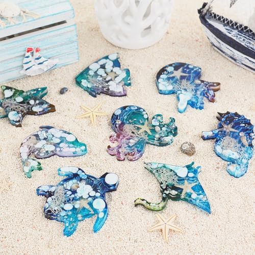 Resin Molds Silicone, 3 PCS Sea Animal Epoxy Resin Molds Frog Lizard Snails Silicone Resin Moulds 3D Lifelike Silicone Molds for Epoxy Resin, DIY Keychain Pendant, Home Decoration - Image 7