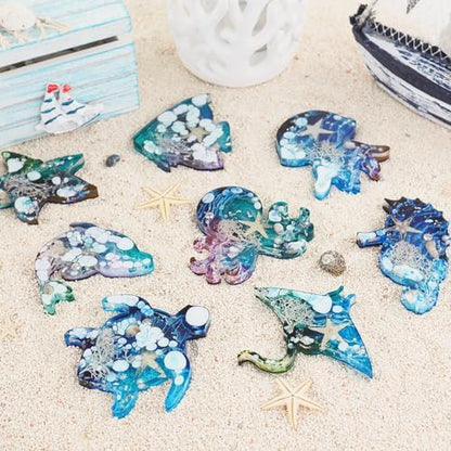 Resin Molds Silicone, 3 PCS Sea Animal Epoxy Resin Molds Frog Lizard Snails Silicone Resin Moulds 3D Lifelike Silicone Molds for Epoxy Resin, DIY Keychain Pendant, Home Decoration - Image 7