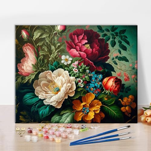 TUMOVO Flower Bunch Paint by Numbers Kit for Adults by TUMOVO