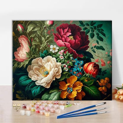 TUMOVO Flower Bunch Paint by Numbers Kit for Adults by TUMOVO