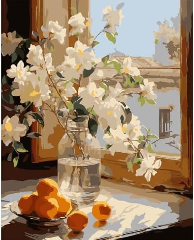 ZRIZQ Flowers Paint by Numbers Kit for Adults Beginner,16x20 by ZRIZQ