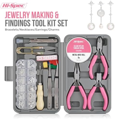Hi-Spec Jewelry Making Supplies Kit for Adults with Findings Accessories - Image 3