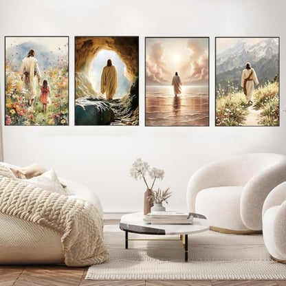 3 Pack Jesus Paint by Numbers Kit for Adults Beginner (Without Frame) - Image 3