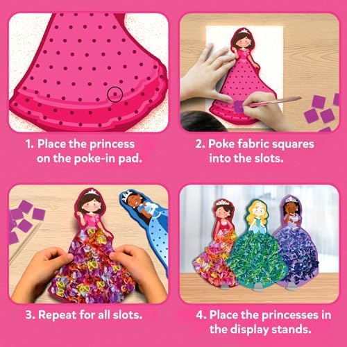 Skillmatics Poke-in Art – Magical Princesses, Wood Craft Kit, Gift for Kids - Image 4