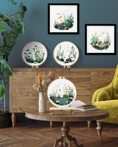 TINDTOP 5 Pack Embroidery Kit for Adult, Embroidery DIY Starter Kit - Image 5