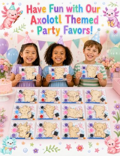 Bafeil 24 Set Axolotl Party Favors - Image 4